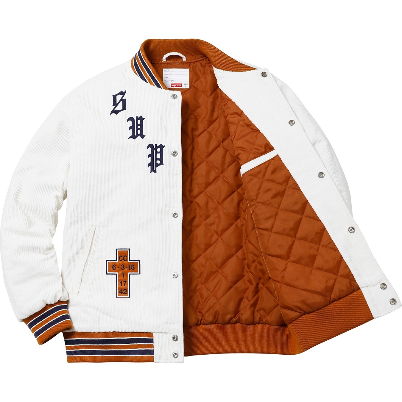 Old English Corduroy Varsity Jacket view 15